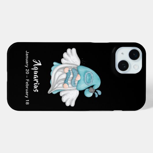 Coques Case-Mate iPhone Gnome Aquarius Astrologie Signal Angel (Verso (horizontal))