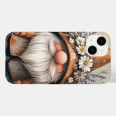 Coques Case-Mate iPhone Gnome de Fleur Whimsical : Adorable aquarelle Art (Verso (horizontal))
