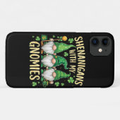 Coques Case-Mate iPhone Gnome de la Fête de la Saint-Patrick Chanceux Trèf (Dos (Horizontal))
