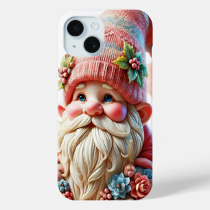 Coque Pour iPhone 15 Gnome en fleurs
