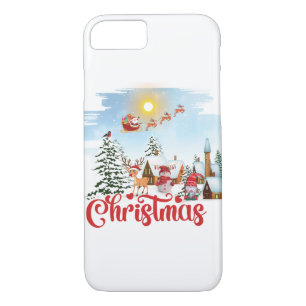 Case-Mate iPhone Case Gnome mignon, Snowman fêtant Noël
