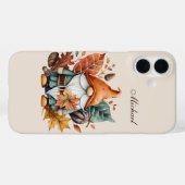 Coques Case-Mate iPhone gnome saisonnier ajouter un nom (Verso (horizontal))