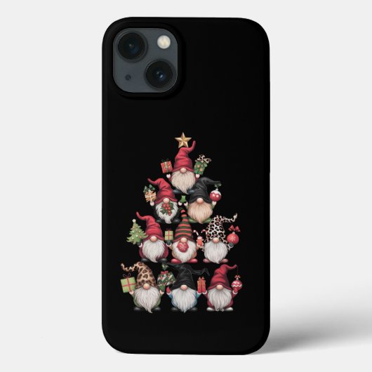 Coques Case-Mate iPhone Gnomes Arbre de Noël Drôle Noël Fêtes de Noël (Verso)