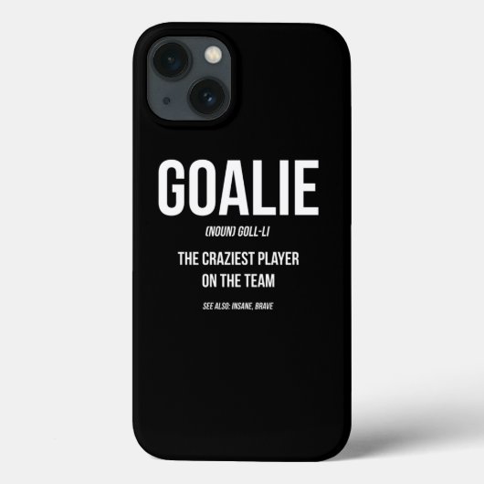 Coques Case-Mate iPhone Goalie Gear Goalkeeper Definition Funny Soccer Hoc (Verso)