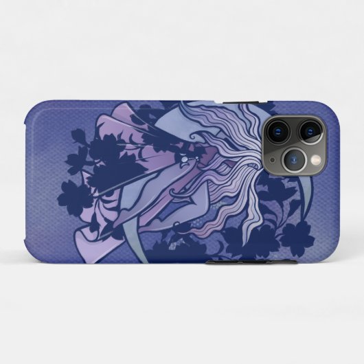 Coques Case-Mate iPhone Goddess de lune violette Wiccan Triple Moon Symbol (Dos (Horizontal))