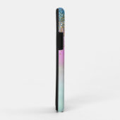 Coques Case-Mate iPhone Gold Aqua Glitter Purple Sparkle        (Dos/Droite)