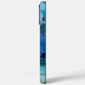 Coques Case-Mate iPhone Gold Blue Aqua Purple Flower (Verso / Gauche)