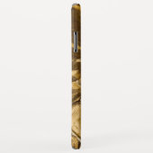 Coques Case-Mate iPhone Gold Blue Lips maquillage Beauté personnalisée (Dos/Droite)