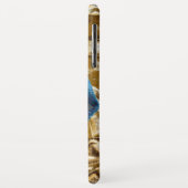 Coques Case-Mate iPhone Gold Blue Lips maquillage Beauté personnalisée (Dos/Gauche)