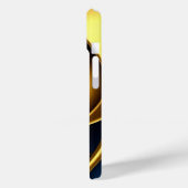 Coques Case-Mate iPhone gold blue spiral abstract vortex pattern luxury ge (Verso / Gauche)