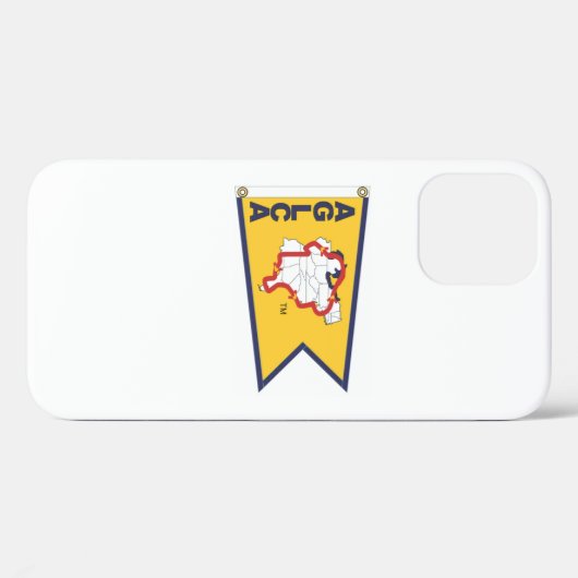 Coques Case-Mate iPhone Gold Burgee (Verso (horizontal))