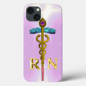 COQUES Case-Mate iPhone GOLD CADUCEUS SYMBOLE INFIRMIÈRE INFIRMIÈRE CLAIR (Verso)