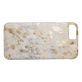 Coques Case-Mate iPhone Gold Cowhide Print Metallic (Dos (Horizontal))