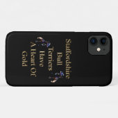 Coques Case-Mate iPhone Gold Design Staffordshire Bull Terrier (Dos (Horizontal))