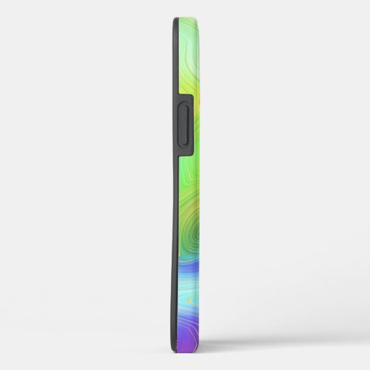 Coques Case-Mate iPhone Gold et Rainbow Abstrait (Verso / Droite)