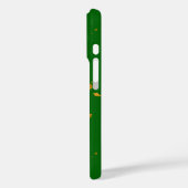 Coques Case-Mate iPhone Gold Flakes sur Emerald Green (Verso / Gauche)