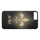 Coques Case-Mate iPhone Gold Fleur de Lis noir (Dos (Horizontal))