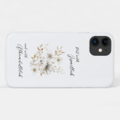 Coques Case-Mate iPhone Gold Floral Bismillah Alhamdulliah (Dos (Horizontal))
