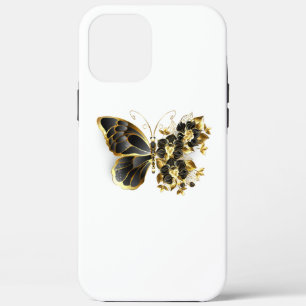 Case-Mate iPhone Case Gold flower Butterfly with Black Orchid