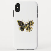 Coques Case-Mate iPhone Gold flower Butterfly with Black Orchid (Dos)