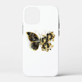 Coques Case-Mate iPhone Gold flower Butterfly with Black Orchid (Verso)