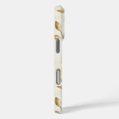 Coques Case-Mate iPhone Gold Flowers Inspirational Happy Thoughts (Verso / Droite)