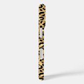 Coques Case-Mate iPhone Gold Foil Leopard Print Monogrammed (Verso / Droite)