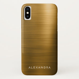 Case-Mate iPhone Case Gold Foil Luxury Metallic Monogramme Nom