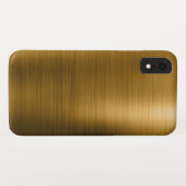 Coques Case-Mate iPhone Gold Foil Motif métallique de luxe (Dos (Horizontal))
