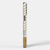 Coques Case-Mate iPhone Gold Glam Faux Parties scintillant Chevron (Verso / Droite)