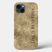 Coques Case-Mate iPhone Gold Glam Glitzy Parties scintillant Empreinte de (Verso)