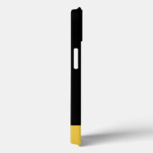 Coques Case-Mate iPhone Gold Gradient Année Du Dragon Zodiac Nom Noir (Verso / Droite)