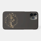 Coques Case-Mate iPhone Gold Heart Gem & Confetti Custom Made Company Logo (Dos (Horizontal))