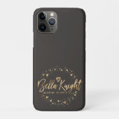 Coques Case-Mate iPhone Gold Heart Gem & Confetti Custom Made Company Logo (Dos)