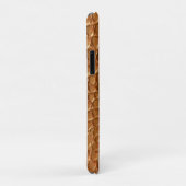 Coques Case-Mate iPhone Gold leather texture luxury meeting planner (Dos/Droite)