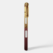 Coques Case-Mate iPhone Gold Letter C Monogram With Dripping Metall (Verso / Droite)