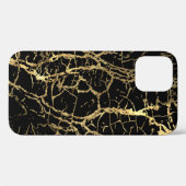 Coques Case-Mate iPhone Gold Marbling Texture : Elément Design Luxe (Verso (horizontal))