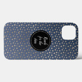 Coques Case-Mate iPhone Gold Moon et Stars Night Sky (Verso (horizontal))