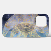 Coques Case-Mate iPhone Gold Moon Sun Mandala Celestial Design (Verso (horizontal))