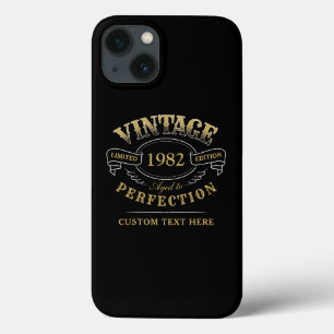 Case-Mate iPhone Case Gold Noir Personnalisé Vintage Âgé À La Perfection