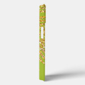 Coques Case-Mate iPhone Gold Palm Fronds Nom Chartreuse personnalisée (Verso / Droite)
