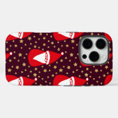 Coques Case-Mate iPhone Gold Parties scintillant Père Noël Starry Night (Verso (horizontal))