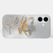 Coques Case-Mate iPhone Gold Rose Silver Ajouter un nom (Verso (horizontal))