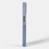 Coques Case-Mate iPhone Gold Star Excellence Élégant Carré bleu texturé (Verso / Droite)