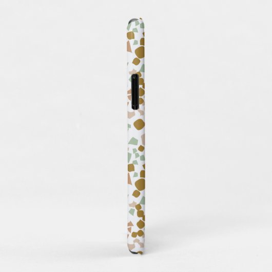 Coques Case-Mate iPhone Gold terrazzo Minimal moderne (Dos/Droite)