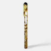 Coques Case-Mate iPhone GOLD THRACIEN DISQUE MONOGRAM Red Ruby Gem (Verso / Gauche)