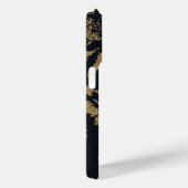 Coques Case-Mate iPhone Gold Tiger noir Design (Verso / Droite)