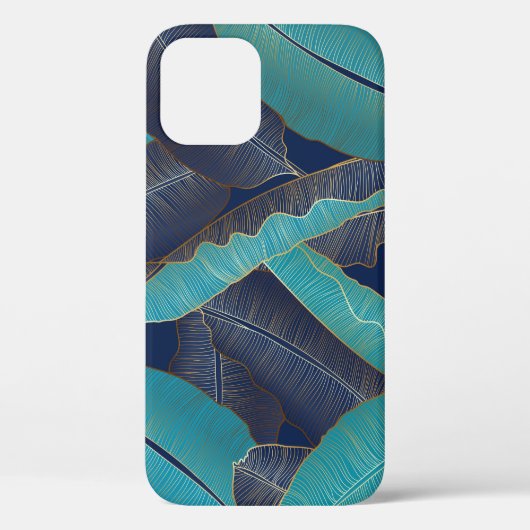 Coques Case-Mate iPhone Golden Banana Leaf : Motif de luxe. (Verso)