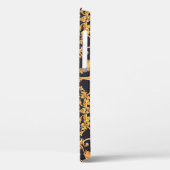 Coques Case-Mate iPhone Golden Baroque, Scroll Feuille Motif. (Verso / Gauche)