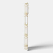 Coques Case-Mate iPhone Golden Bumble Bee avec un monogramme Motif de la C (Verso / Droite)
